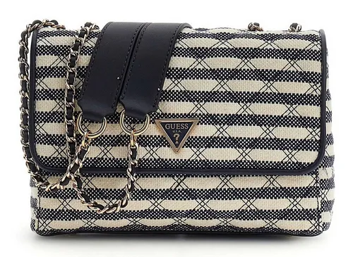 Guess Umhängetasche 2 Compartment Convertible Flap blau - Stylische Umhängetasche mit zwei Fächern und verstellbarem Schulterriemen, ideal für den Alltag. Hochwertige Materialien und ein modernes Design machen sie zum perfekten Begleiter.