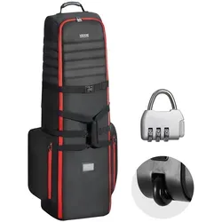 VEVOR Golf Reisetasche - Wasserabweisend und Gepolstert - Golf-Bags & Golf-Trolleys - Diese faltbare Reisetasche aus 1800D Oxford Polyester bietet hervorragenden Schutz für Ihre Golfausrüstung und ist ideal für Reisen und Golfplätze.