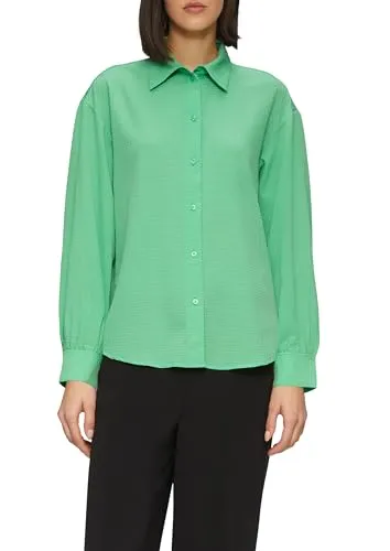 s.Oliver Strukturierte Hemdbluse mit Raffung