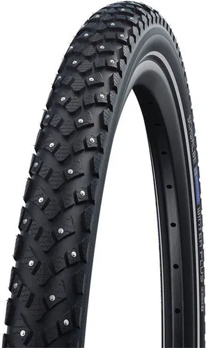 Schwalbe 55-559 MARATHON WINTER PLUS 26x2.15 Drahtreifen - Fahrradreifen, ideal für winterliche Bedingungen mit hervorragendem Grip und Pannenschutz für sicheres Fahren.