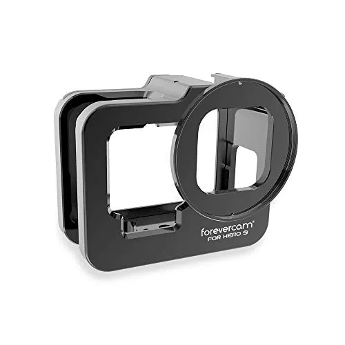 Forevercam Aluminium Cover Case Kompetibel für Gopro Hero 9, Hero 10, Hero 11,Hero 12, Hero 13 Black Action Kamera Schutzgehäuse mit 52 mm Filter