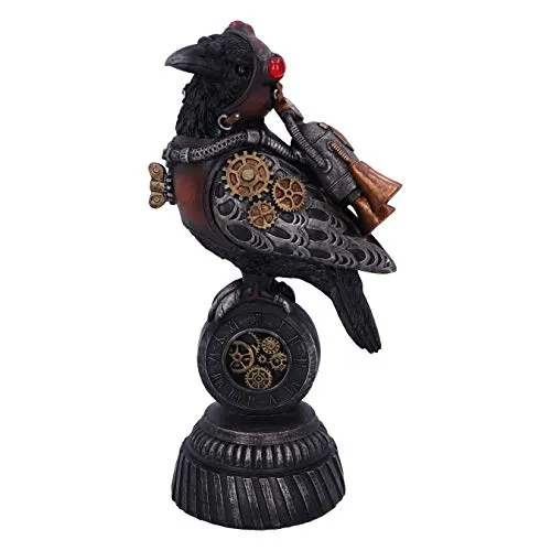 Nemesis Now Steampunk Rivet Raven Figur, 24 cm, Bronze in bronze von Nemesis Now