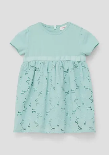 s.Oliver Minikleid Kleid Kleid mit Broderie Anglaise