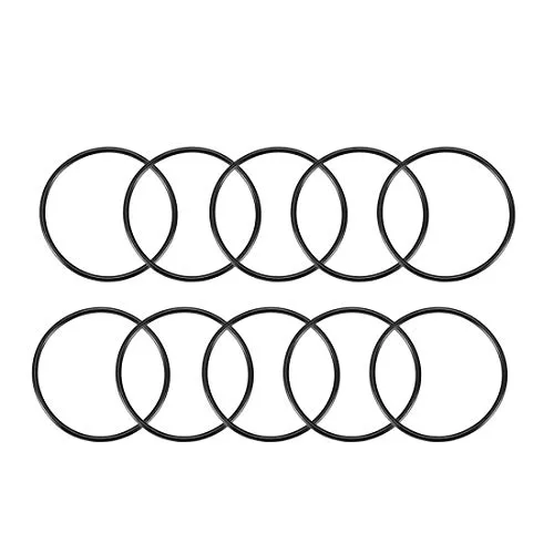 sourcing map 10 Stück O Ringe 70mm x 64mm x 3mm Dichtungsringe Rund Gummi Dichtung O Ring Seals NBR Unterlegscheibe für Wasserhahn Spülventile Waschbecken Duschablauf Hydraulik Rohrschlauch