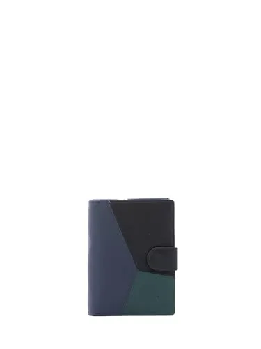 Sergio Valentini Damen-Geldbörse aus Kunstleder, veganes Produkt, 13 x 9 x 3 cm, IN-2007-PARENT, blau