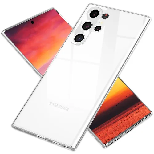 Kristall Klare Hülle für Samsung Galaxy S24 Ultra, Silikon Handy Case TPU Schutz