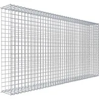 Gabiona Gabione-Anbaukorb Typ 2 - 100 x 200 x 20 cm - Gabionen - Robuster Anbaukorb aus 4 mm Draht mit hohem Korrosionsschutz, ideal für individuelle Gabionen-Designs und einfache Erweiterungen.