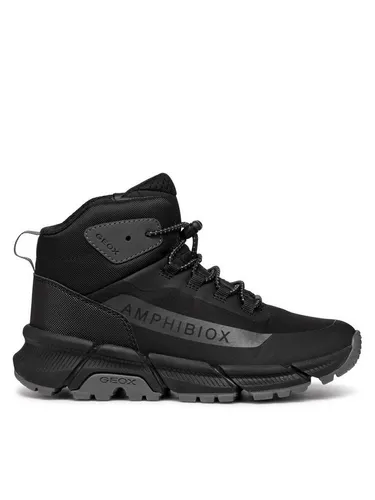 Geox J FLEXYPER Plus Boy Sneaker, 30 EU - Wasserdichte Mid-Cut-Sneaker im Outdoor-Stil mit elastischen Schnürsenkeln. Perfekt für alle Outdoor-Aktivitäten, selbst bei Regen.