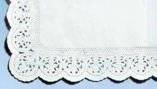 10x DEMMLER Tortenspitzen 30x18cm, 6 Stück, weiß - Sonstige, hochwertige Tortenspitzen in rechteckiger Form, ideal für ansprechende Tortendekorationen.