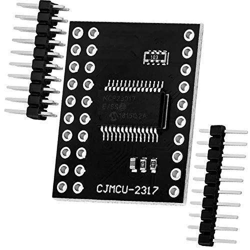 AZDelivery MCP23017 Port Expander 16-Bit-I/O Bidirektional Expander mit I2C Serieller Schnittstelle kompatibel mit Arduino inklusive E-Book!
