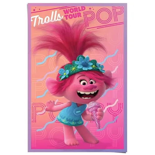 REINDERS Poster, Trolls Welt Tour in pink von REINDERS