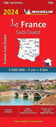 Michelin Südwestfrankreich: Straßen- und Tourismuskarte 1:500.000 (MICHELIN Nationalkarten)