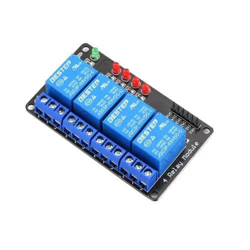 MakerMind Low-Level Trigger Relais 4 Channel 3.3V 3V kompatibel mit Arduino, Raspberry Pi ESP32