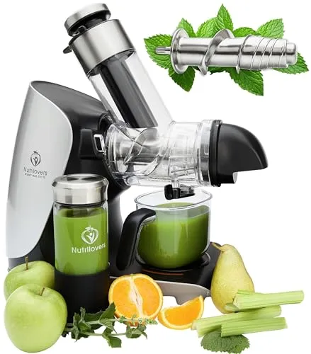 GREEN-PRESS EDELSTAHL Slow Juicer – BPA-freier Entsafter aus 304 Edelstahl - Der GREEN-PRESS EDELSTAHL Slow Juicer ist ideal für die saftige Ausbeute von grünen Gemüsesorten und Obst. Mit hochwertiger Edelstahl-Pressschnecke und einfachem Reinigungssystem überzeugt er als zuverlässiger Küchenhelfer.