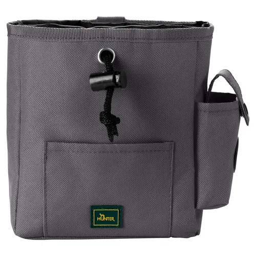 Hunter Gürteltasche Tyra grau für Hunde Training Snacks 17x14 cm wasserdicht