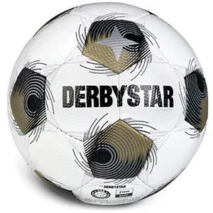 Derbystar Fußball Brillant TT v25 - Trainingsball Größe 5 - Trainingsball für Erwachsene, handvernäht mit Diamantstruktur, extrem robust und wetterfest für höchste Präzision und ein hervorragendes Ballgefühl.