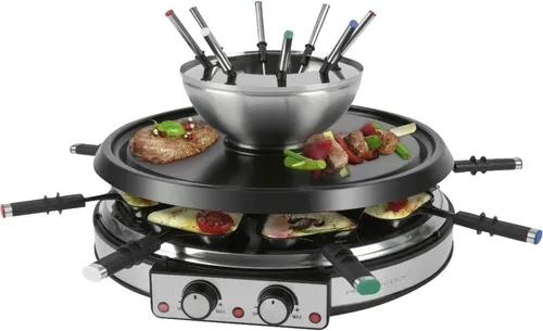 ProfiCook Raclette-Fonduekombination PC-RG/FD 1245, 1900 W