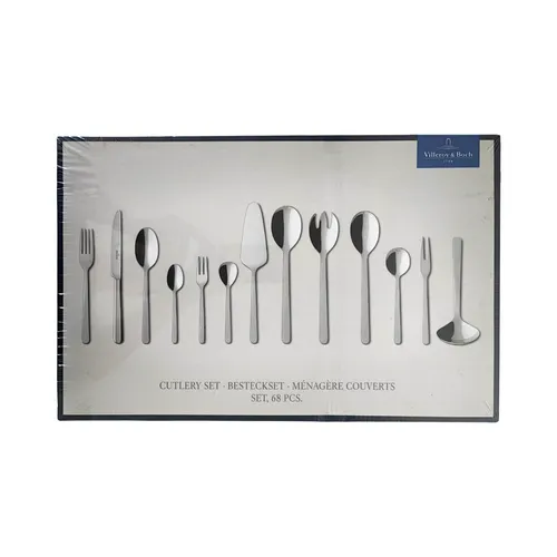 Villeroy & Boch Besteck Louis 68-tlg. - Eleganz für Ihre Tafel - Besteck-Set aus hochwertigem Edelstahl in Silber, perfekt für festliche Anlässe und einen stilvollen gedeckten Tisch.