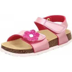 superfit Leder-Sandalen in Rosa, Größe 28 - Wanderschuhe für Kinder – Ergonomisch geformte Decksohle und praktischer Klettverschluss für optimalen Halt und Komfort beim Spielen.