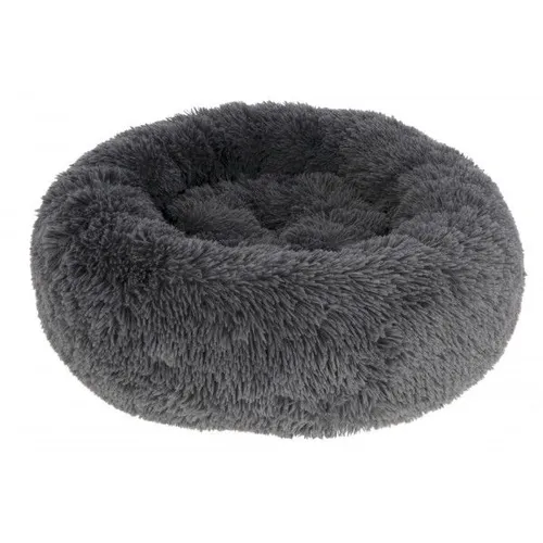 Kerbl Kuschelbett Fluffy - Flauschiges Donut-Bett für Hunde und Katzen - Hundebetten: Flauschiges Kuschelbett mit Anti-Rutsch-Boden, ideal für einen sicheren und komfortablen Rückzugsort für Haustiere.