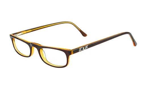 Edison & King Praktische Lesebrille Remedy in 2 Tragevarianten, mit Premiumgläsern (Braun, +1,00 dpt)