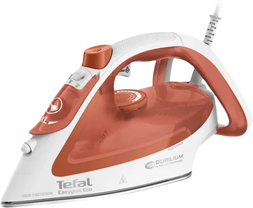 Tefal Dampfbügeleisen FV5782 Easygliss Eco, 2800 W - Bügeleisen mit Durilium Airglide Bügelsohle für müheloses Gleiten, 50 g/min Dauerdampf und Eco-Design für umweltfreundliches Bügeln.
