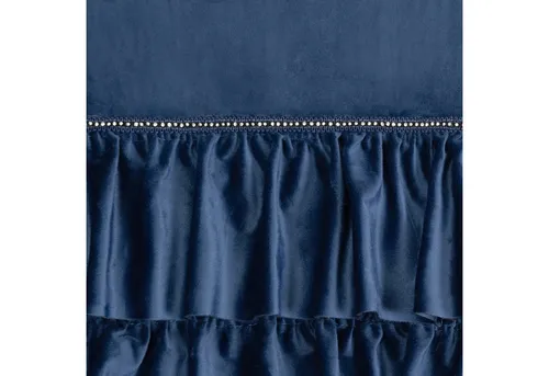 Eurofirany Velvet Vorhänge Rüschen 140x250 in blau von Eurofirany