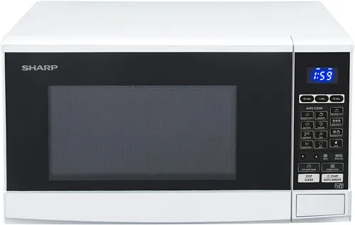 SHARP R670W 2in1 Mikrowelle mit Grill - Mikrowelle mit Grill und 20 L Garraum, 800 W Leistung und 13 AutoCook-Programmen für schnelles, flexibles Kochen.