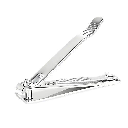 Eupneicu Nagelknipser, Professioneller Nagelzange Aus Edelstahl, Spritzfreier Nagelschneider Für Männer Und Frauen, 1er Pack [Silber]