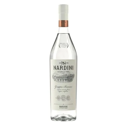 Nardini Acquavite de Vinacchia Bianca 1,0l 50% - Hochwertiger Tresterbrand - Tresterbrand aus Venetien, Italien. Mit 50% Alkoholgehalt, ideal für Genießer und besondere Anlässe.