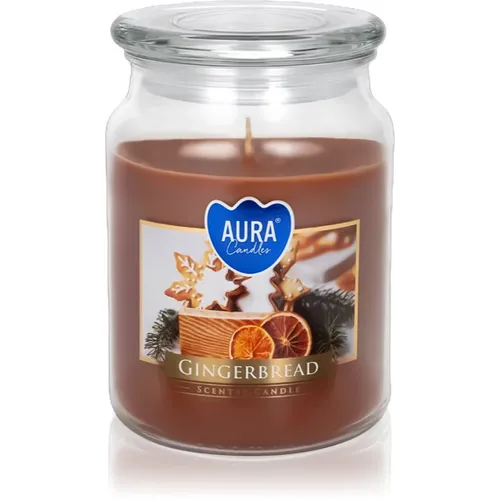 BISPOL Duftkerze im Glas Lebkuchen, 100 Stunden Brenndauer - Große Duftkerze im stabilen Glas mit Deckel, ideal für entspannte Abende. Brenndauer von 100 Stunden und ansprechendes Design verleihen Ihrem Zuhause eine warme Atmosphäre.