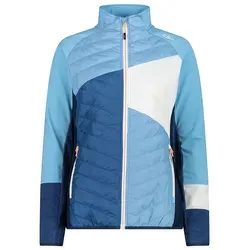 CMP Hybridjacke Damen Blau Größe 42 - Funktionsjacken mit Feel Warm Flat Technologie - wärmeisolierend, atmungsaktiv und ideal für kalte, nasse Witterung. Maximale Bewegungsfreiheit bei jeder Aktivität.