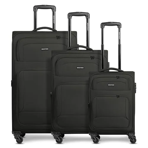 Smartbox Trolleyset Edition 04, 3-teilig, 4 Rollen - Robustes Koffer-Set aus widerstandsfähigem Polyester mit 4 flexiblen Rollen für müheloses Reisen. Dehnfalte ermöglicht zusätzliche Volumenanpassung für mehr Platz.