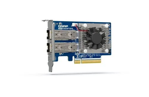 QXG-25G2SF-E810 - 25 Gigabit Netzwerkadapter - Netzwerkkarten, PCIe 4.0 x8 Low-Profile, bietet ultraschnelle 25 Gigabit Verbindung mit 2 SFP28 Ports für hohe Datenübertragungsraten.