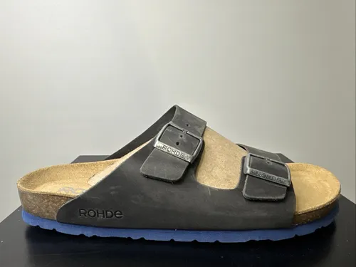 Rohde Herren Pantolette Leder Clog Schnalle Grado 5927