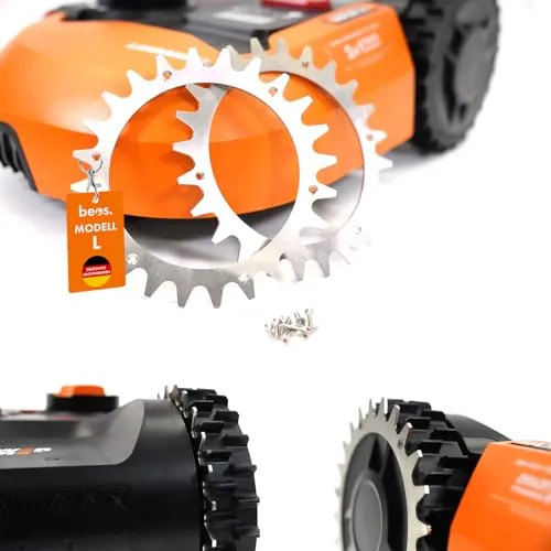 BEOS® Premium Edelstahl Spikes für Worx Landroid
