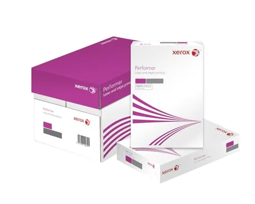 Xerox Performer Multifunktions-Papier, 80 g/m², A4, 2.500 Blatt - Kopier- & Universalpapier, 80 g/m² für klare und lesbare Ausdrucke, chlorfrei gebleicht und umweltfreundlich – ideal für den Büroalltag.