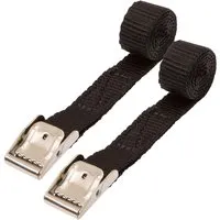 Conacord Spanngurt Polypropylen Klemmschloss Länge 50 cm Schwarz 2er Pack