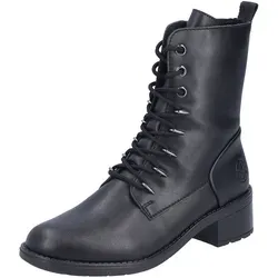 Rieker Stiefelette schwarz 38 EU - Klassische Wanderschuhe in Größe 38, mit weichem Kunstleder-Obermaterial und praktischem Reißverschluss für einfachen Einstieg, ideal für stilvolle Outdoor-Abenteuer.