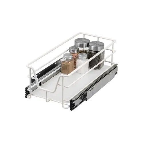 bremermann Teleskopschublade 30 cm – Praktische Küchenschublade mit Vollauszug - Küchenschubladeneinsätze – Optimale Raumausnutzung mit 15 kg Traglast und kugelgelagerten Teleskop-Schienen für einfachen Zugriff auf alle Inhalte.