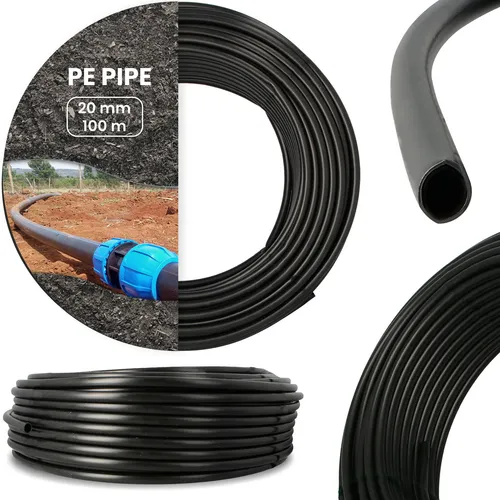 PE-Rohr für Bewässerung 20mm 100 m Verlegerohr Wasserleitung Versorgungsleitung