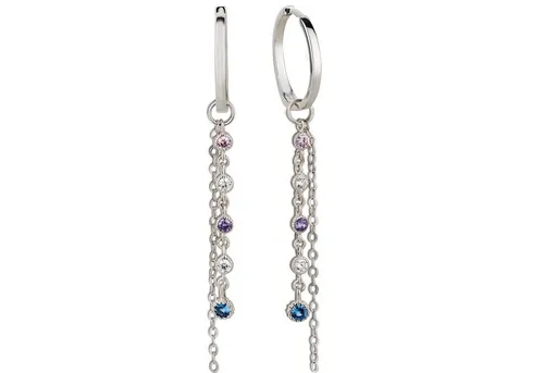 Schöner-SD Paar Creolen mit langen Einhängern 