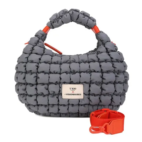 LES VISIONNAIRES Unio Kitzbuehel Schultertasche S 34.5 cm grau - Elegante Schultertasche „Unio Kitzbuehel Bubble“ mit praktischem Reißverschluss und Kreditkartenfächern. Robustes Material sorgt für Langlebigkeit, ideal für den Alltag. Abnehmbarer Riemen ermöglicht vielseitige Tragemöglichkeiten.