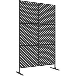Outsunny Gartensichtschutz mit Ständer 122 x 198 cm