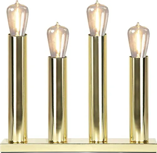 Star Glans Standleuchte, Metall, Messing von Star