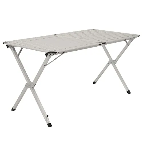 CampFeuer Aluminium Campingtisch für 4 Personen - Picknicktisch | Faltbar, klappbar und höhenverstellbar – ideal für Camping, Garten und Terrasse mit Platz für 4 Personen.