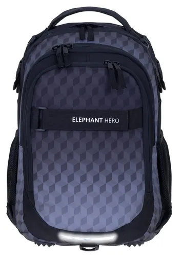 ELEPHANT Schulrucksack Hero Signature – Black Cube 12868 von ELEPHANT