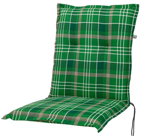 KETTtex Sesselauflage Niederlehner Milano 2395 grün-braun kariert 102x49x6 cm KETTtex