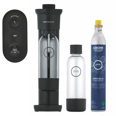 GROHE Blue Fizz Wassersprudler, Advanced Couple Set in schwarz von GROHE