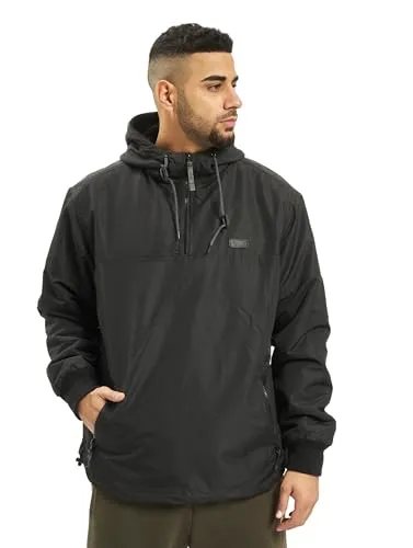 Brandit Luke Windbreaker - Modischer Schutz für Herbst und Winter - Funktionsjacken mit Lederdetails, Fleecefutter und Rippbündchen für optimalen Tragekomfort und Stil.